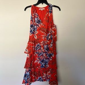 LOFT | FLORAL TIERED DRESS | M